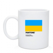Чашка PANTONE Freedom blue, energizing yellow