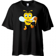 Футболка Oversize з бджолою і медом
