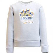 Детский свитшот с цветами Ukraine