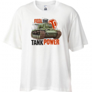 Футболка Oversize WOT - Feel the tank power