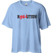 Футболка Oversize с надписью "REVOLUTION LOVE"