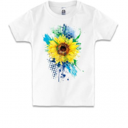 Дитяча футболка зі стилізованим соняшником