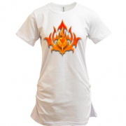 Подовжена футболка з вогненним покемоном Молтрес