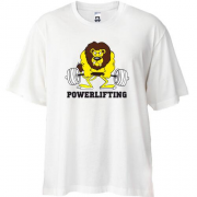 Футболка Oversize Powerlifting lion