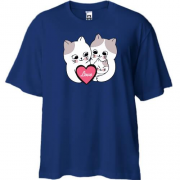 Футболка Oversize Cat Family