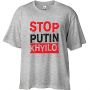 Футболка Oversize Stop Putin - kh*lo