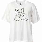 Футболка Oversize з кошеням (контур)