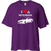Футболка Oversize I love mitsubishi