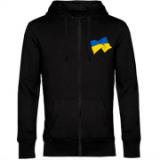 Толстовка на молнии Украинское знамя