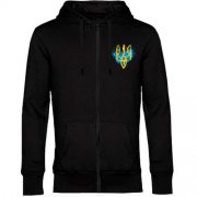 Толстовка на молнии с гербом Украины (стилизованный под краску) 2