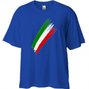 Футболка Oversize з кольорами прапора Італії
