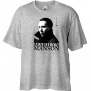 Футболка Oversize Marilyn Manson - Heaven Upside Down