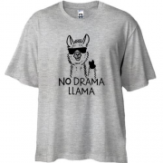 Футболка Oversize no drama llama.