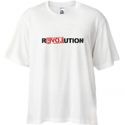 Футболка Oversize с надписью REVOLUTION LOVE (2)