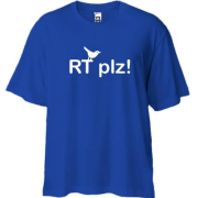 Футболка Oversize Twitter RT PLZ!