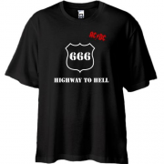 Футболка Oversize AC/DC - Highway to hell