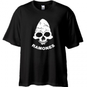 Футболка Oversize Ramones (с черепом)