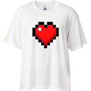 Футболка Oversize Minecraft heart