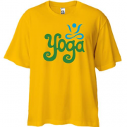 Футболка Oversize с надписью Yoga