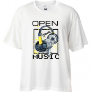 Футболка Oversize Open your music (2)
