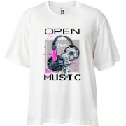 Футболка Oversize Open your music (3)