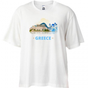 Футболка Oversize з визначними пам'ятками Греції