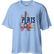 Футболка Oversize с Эйфелевой башней "Salut Paris!"