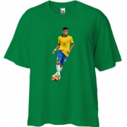 Футболка Oversize с Neymar Brazil