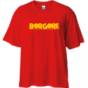 Футболка Oversize с логотипом "Borgore"