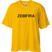 Футболка Oversize с надписью "Zemfira"