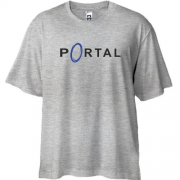 Футболка Oversize с логотипом игры Portal