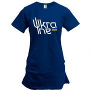 Подовжена футболка з емблемою Ukraine (Україна)