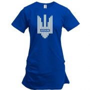 Подовжена футболка зі стилізованим гербом Ukraine