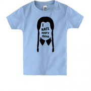 Дитяча футболка Wednesday - I Hate Everything