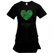 Подовжена футболка з серцем "Home Суми"