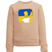 Детский свитшот "Гомер - Украина - рок-н-рол"