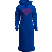 Женская толстовка-платье с сердцем "Home Житомир"
