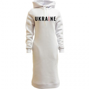 Женская толстовка-платье "Ukraine"  с вышиванкой