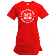 Подовжена футболка з принтом "Tokyo I Japan"