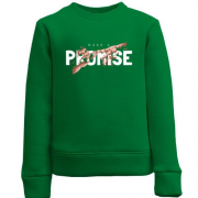 Дитячий світшот з принтом "Make a promise"