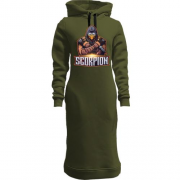 Женская толстовка-платье Mortal Kombat Scorpion