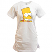 Подовжена футболка з Бартом Сімпсоном "Ку-ку"