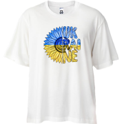 Футболка Oversize с оригинальным принтом 