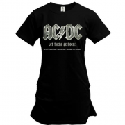 Подовжена футболка "AC DC - Let there be rock!"