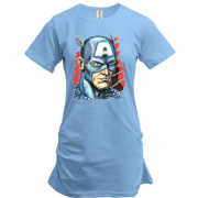 Подовжена футболка з Капітаном Америка old