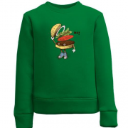Дитячий світшот з гамбургером "HI"