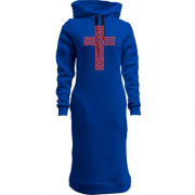 Женская толстовка-платье "Крест любви"