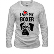 Лонгслив I love my boxer