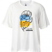 Футболка Oversize Love Ukraine (Цветок)