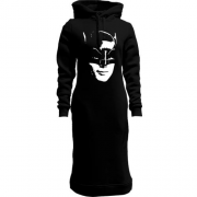 Женская толстовка-платье с лицом Бетмена (х.ф. Бетмен)